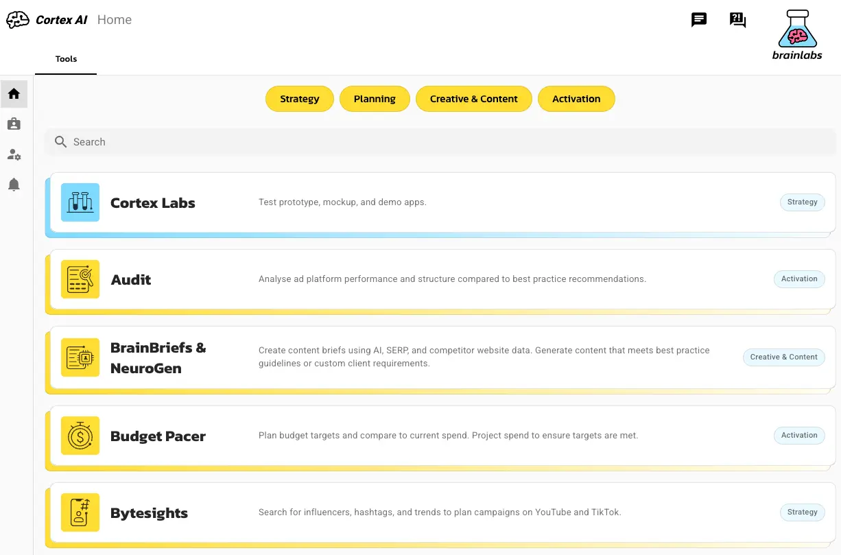 Brainlabs' Cortex AI platform