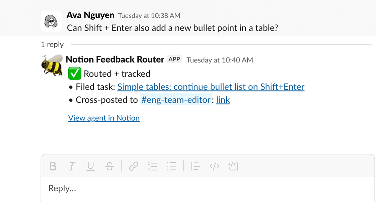 Feedback router