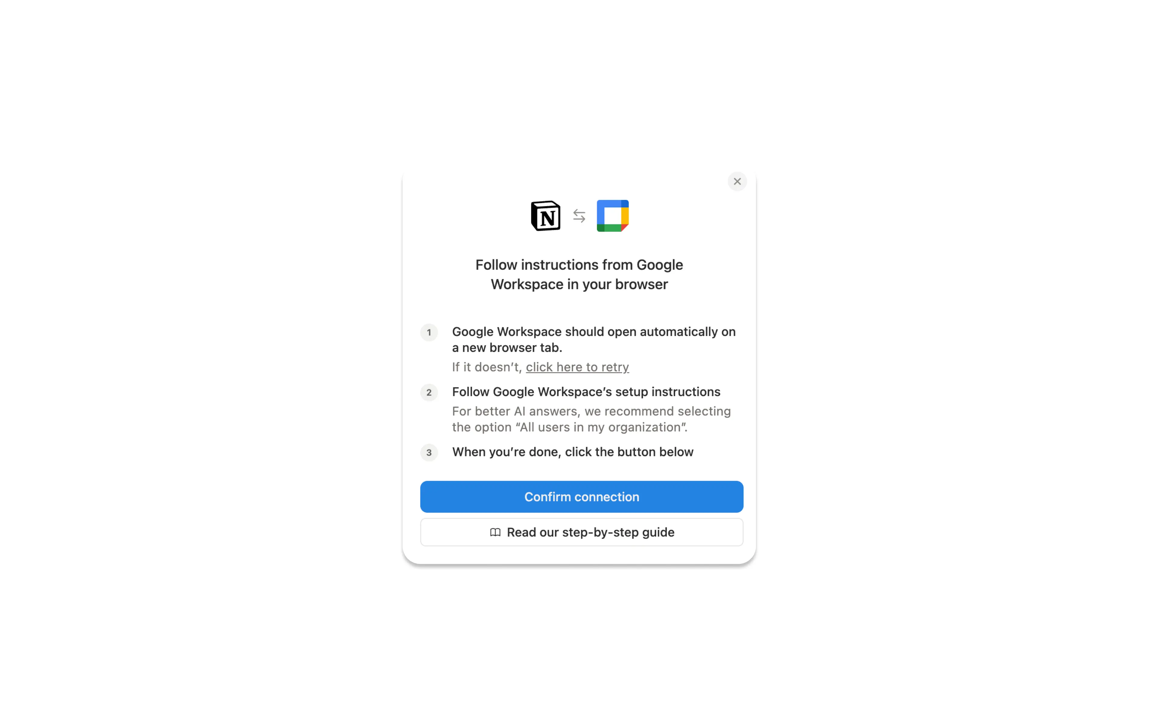hc: confirm google calendar ai connector